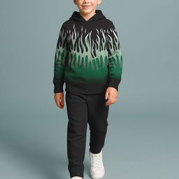 HELLCAT Boys Printed Hooded Sweatshirt With Trousers-image-98