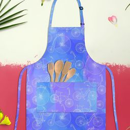 ArtzFolio Blue & Purple Printed Cotton Aprons-image-24