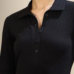 SASSAFRAS BASICS Bodycon Midi Dress image 3