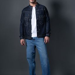 nostrum Washed Cotton Denim Jacket-37
