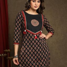 Glory Silk Women Ethnic Motifs Thread Work Kurta-image-77