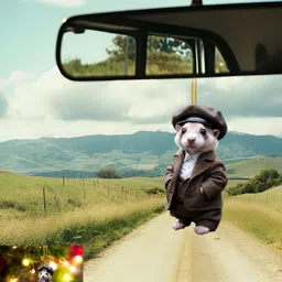 Flenzy Cute Mouse Miniature Car Interior Decoration Showpiece-41