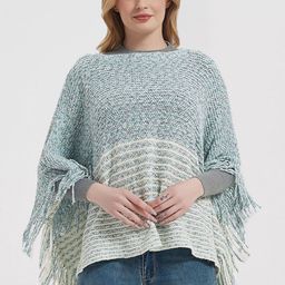 Bold N Elegant Striped Poncho-image-65
