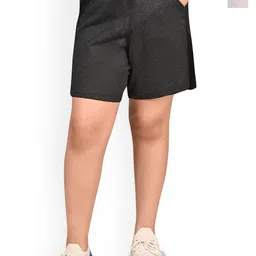 BAESD Girls Pack Of 2 Cotton Solid Regular Bermuda Shorts-picture-11