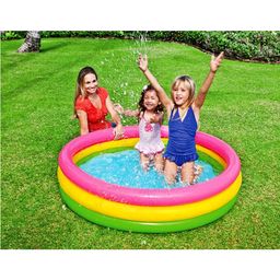 Intex Sunset Glow Pool Ring - Pink Yellow Green image 4