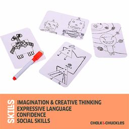 Chalk and Chuckles Shape Your Story Drawing & Storytelling Game - Multicolour image 4