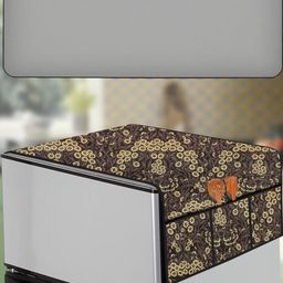 The Furnishing Tree Mustard Plastic Refrigerator Cover-image-91