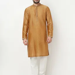 Ethnicity Men Woven Design Thread Work Kurta-picture-13