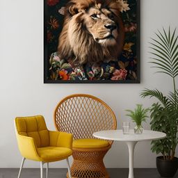 999Store Brown & Black Lion Canvas Wall Art-image-78