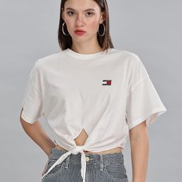 Tommy Hilfiger Women Drop-Shoulder Sleeves T-shirt-picture-37