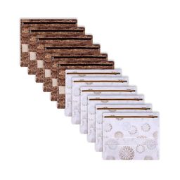 Aura Brown Set of 6 Regular Drawer Organiser Organisers-picture-5