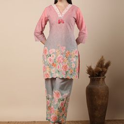 FASHOR Printed Tunic With Palazzo Co-Ords-picture-24