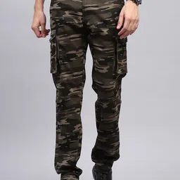 Monte Carlo Men Camouflage Printed Cargos Trousers-picture-20