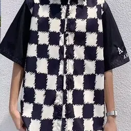 KPOP Men Original Checked Casual Shirt-image-51