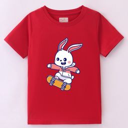 BLUSHES Kids Graphic Printed Round Neck Cotton T-shirt-image-77