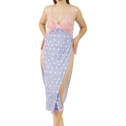 GuSo Shopee Women Purple Nylon Baby Dolls-picture-21