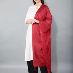 A R SILK DUPATTA HUB Embroidered Dupatta with Sequinned-picture-6