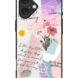 QRIOH Floral Printed iPhone 16 Back Case Mobile Accessories-image-63