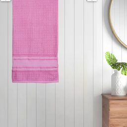 Myntra Elegant Homes Pink & White Cotton 420 GSM Bath Towel-image-11
