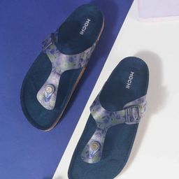 Mochi Women Printed T-Strap Flats-41