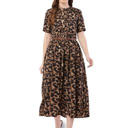 Mast & Harbour Women Abstract Print Fit & Flare Midi Dress-picture-6