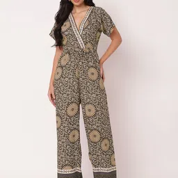 Moomaya Printed Basic Jumpsuit-46