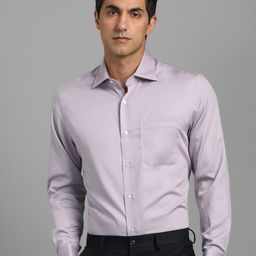 Louis Philippe SPread Collar Formal Cotton Shirt-image-75