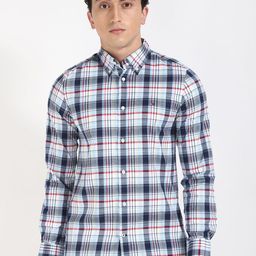 Tommy Hilfiger Men Classic Slim Fit Tartan Checks Opaque Checked Casual Shirt-image-51