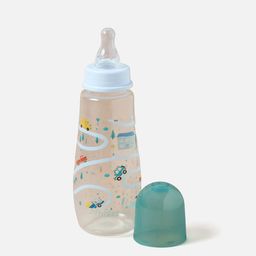 Juniors by Babyshop Transparent & Blue Printed Feeding Bottle - 300 ml-15