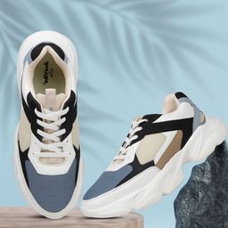 EZOK Men Colourblocked Sneakers-image-106