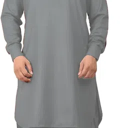 Men Cotton Blend Kurta Pyjama Set-image-9