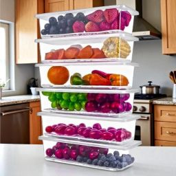Plastic Fridge Container - 1500 ml-image-84