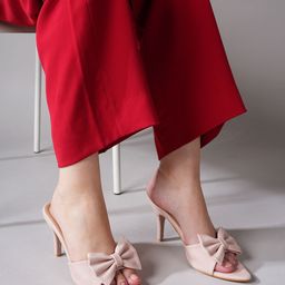 Lavie Women Textured Slim Heeled Sandals with Bows-22