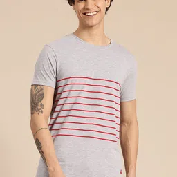 United Colors of Benetton Horizontally Striped Regular Fit T-shirt-image-31