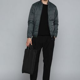 ether Men Olive Green Solid Padded Jacket-image-94
