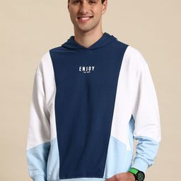 Mast & Harbour Colourblocked Hooded Sweatshirt-image-47