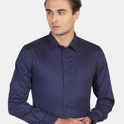 Blackberrys Men Slim Fit Printed Formal Cotton Shirt-image-67