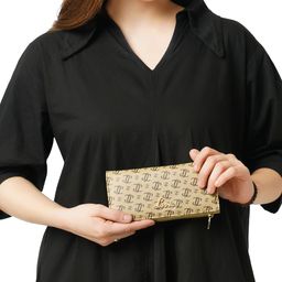 Lavie Women Safain Monogram Printed Two Fold Wallet-image-81