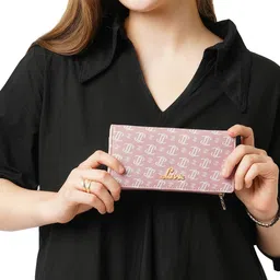Lavie Women Safain Monogram Printed Two Fold Wallet-image-69