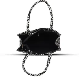LEKHX Abstract Printed Oversized Structured Tote Bag image 4
