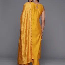 Gerua By Libas Regular Sequinned Kurta with Trousers  Dupatta image 4