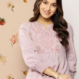 Nayam By Lakshita Ethnic Motifs Embroidered Thread Work Thread Work Kurti-picture-10