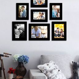Art Street Set of 7  Black Wall Photo Frames-17