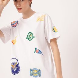 DressBerry Sporty Charm Printed Relaxed Fit Mini T-Shirt Dress-picture-38