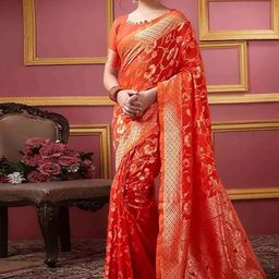 KALINI Woven Design Printed Zari Pure Silk Kanjeevaram Saree-picture-27