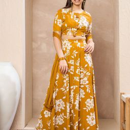 Noh.Voh - SASSAFRAS Kids Girls Printed Ready to Wear Lehenga With Blouse And Dupatta-picture-31