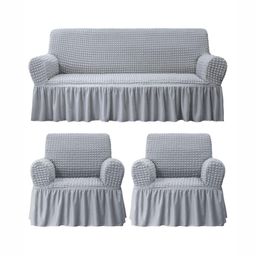 HOUSE OF QUIRK 280 Gsm Durable Washable Universal 3 + 1 + 1 Seater Sofa Covers-image-94