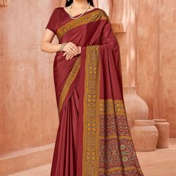 Reboot Fashions Women Ethnic Motifs Printed Pure Crepe Saree-image-69