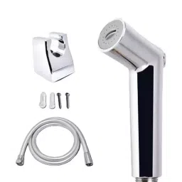 D&B BATHWARE ABS Chrome Finish Health Faucet with 1 m Hose and Holder, DB-TLTHF6617-29