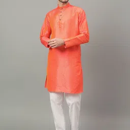 Yugnik Men Ethnic Motifs Regular Kurta with Pyjamas-image-93